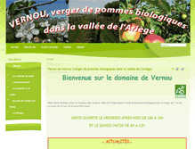 Tablet Screenshot of ferme-vernou.fr